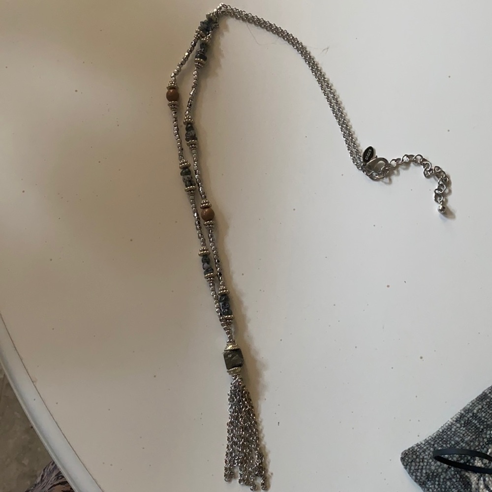 39 inch long necklace w/ tassel